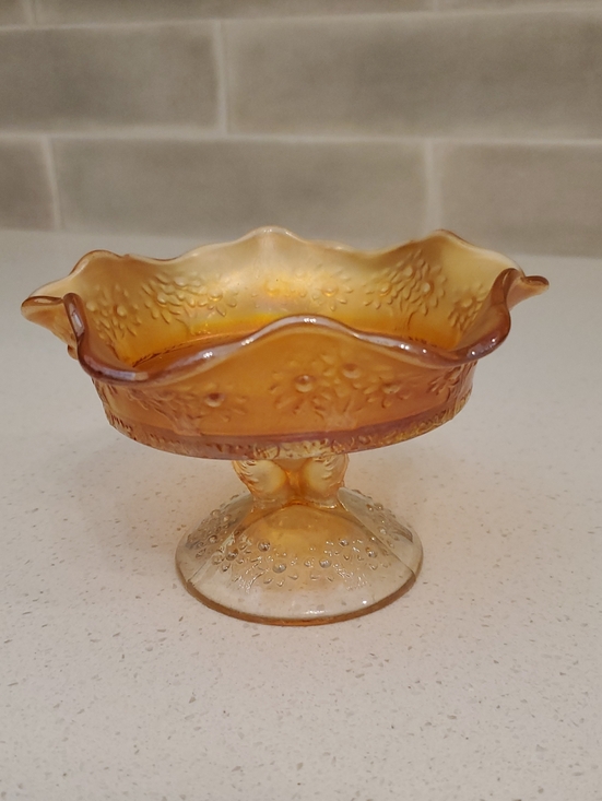 Fenton Other - Fenton Orange Tree Marigold Carnival Glass Parfait or Bowl